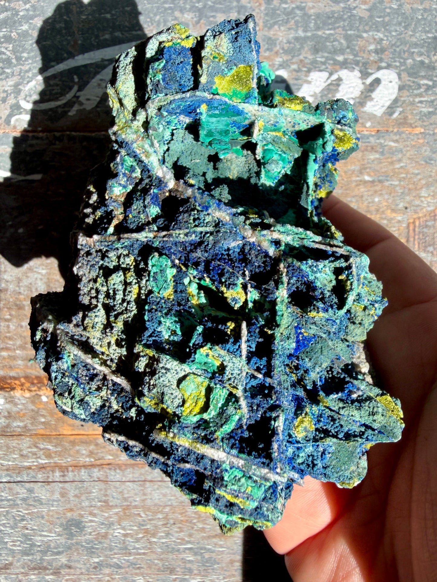 Gorgeous Malachite + Azurite on Matrix Specimen | Opt 15