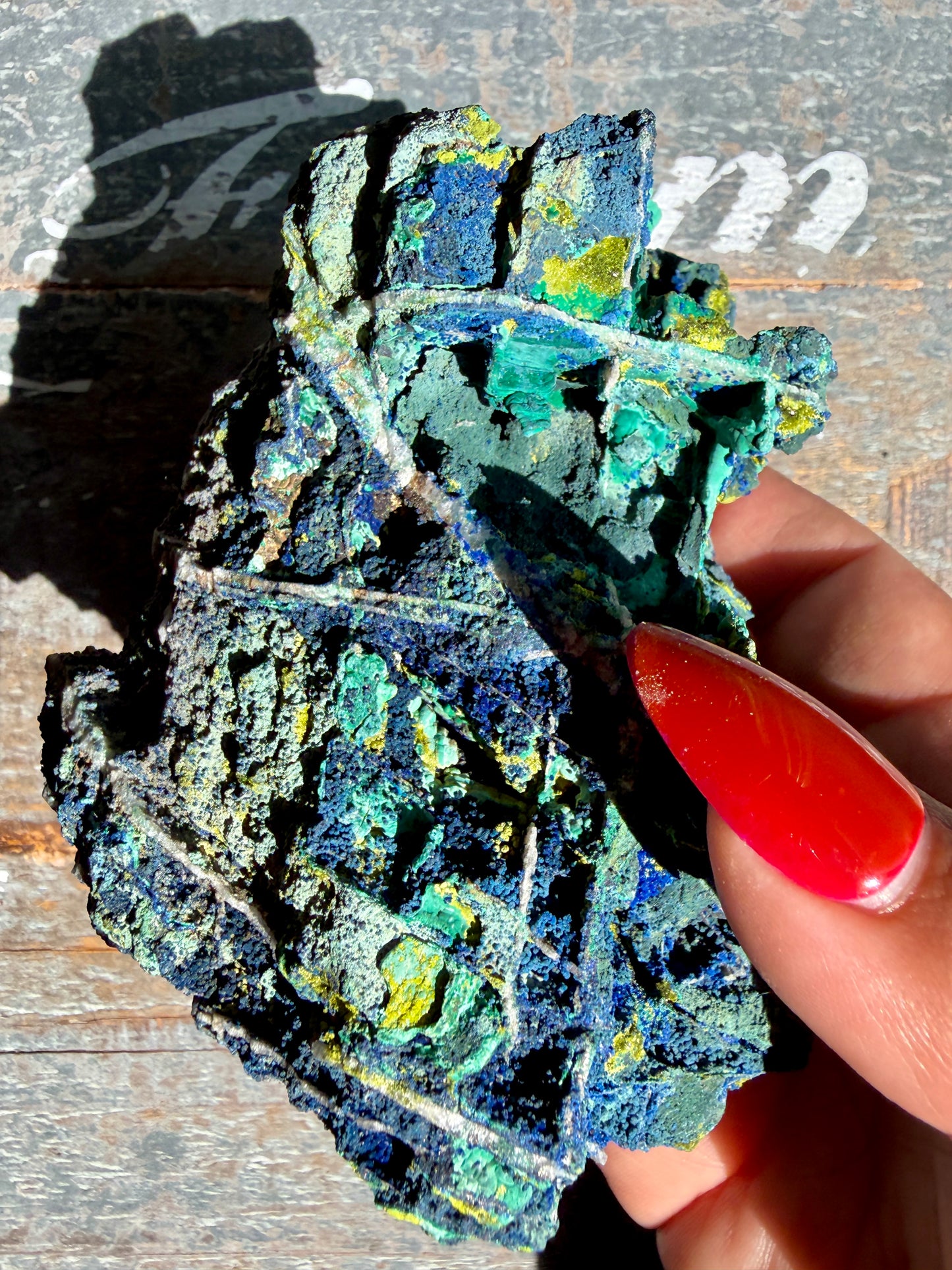 Gorgeous Malachite + Azurite on Matrix Specimen | Opt 15