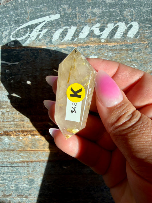 Gorgeous Rutile Wand | Opt K