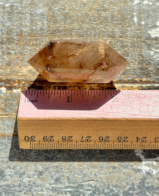 Gorgeous Golden Rutile Polished Wand from Brazil *Hawaii Gem Show Find*