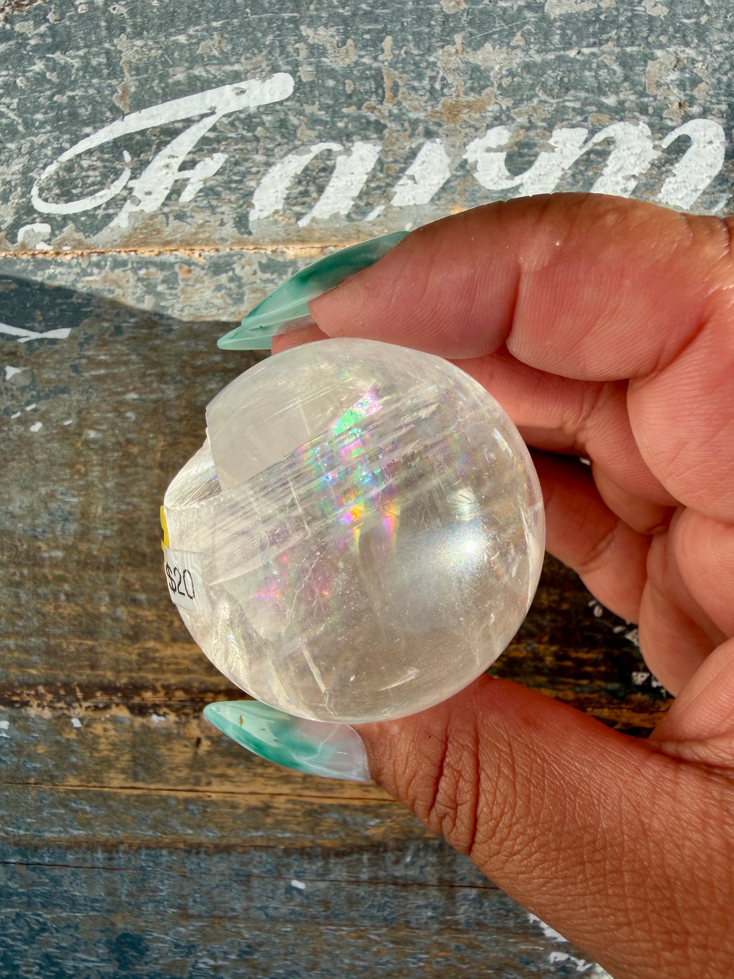 Gorgeous Optical Calcite Sphere | Opt E (discount/damaged - see photos)