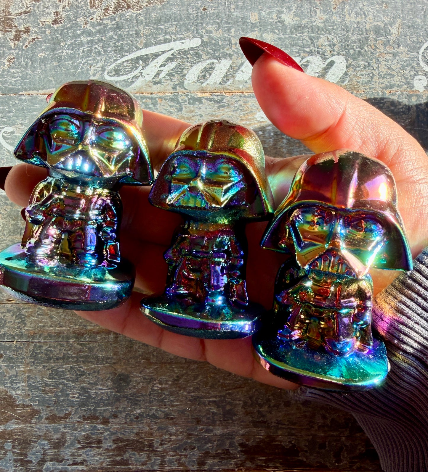 One (1) Titanium Aura Darth Vader