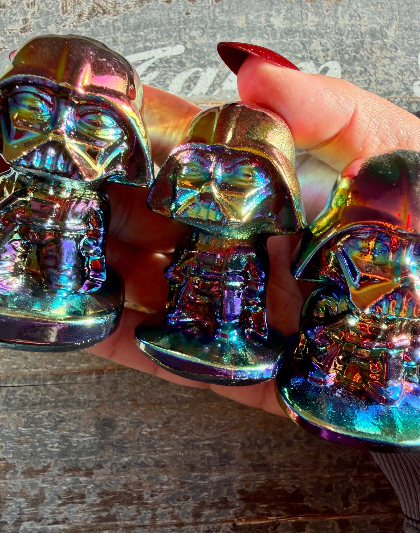 One (1) Titanium Aura Darth Vader