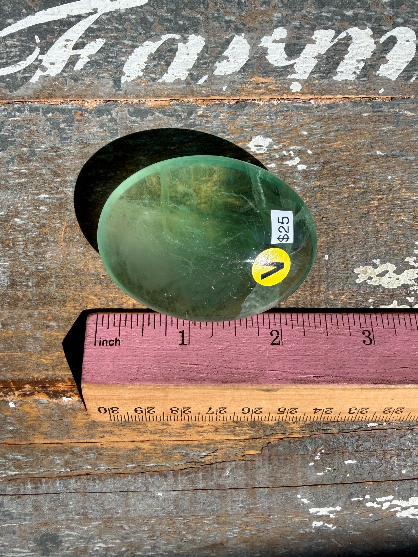Gorgeous Rainbow Fluorite Palm Stone | Opt V