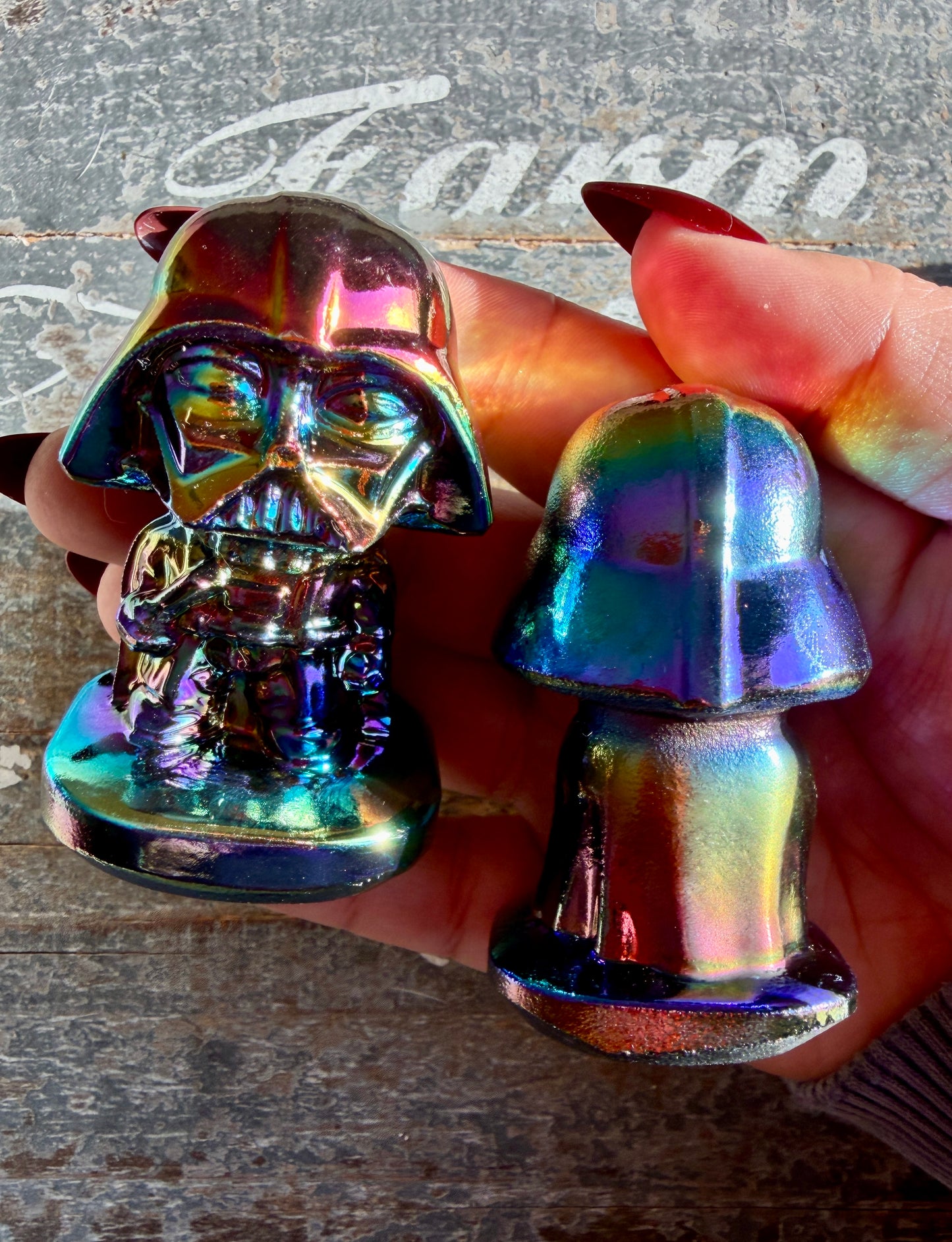 One (1) Titanium Aura Darth Vader