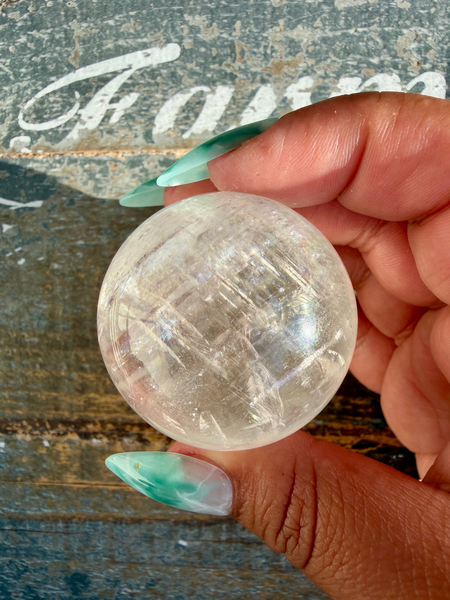 Gorgeous Optical Calcite Sphere | Opt E (discount/damaged - see photos)