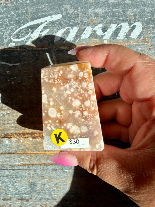 Gorgeous Flower Agate Freeform | Opt K