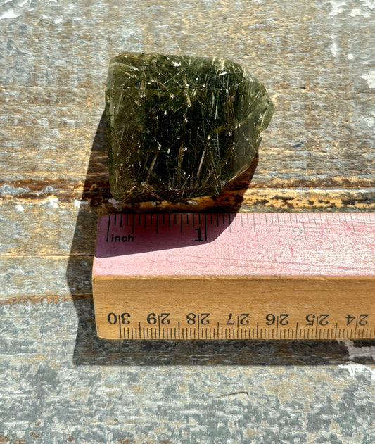 Gorgeous *RARE* Green Rutile Quartz Tower from Brazil