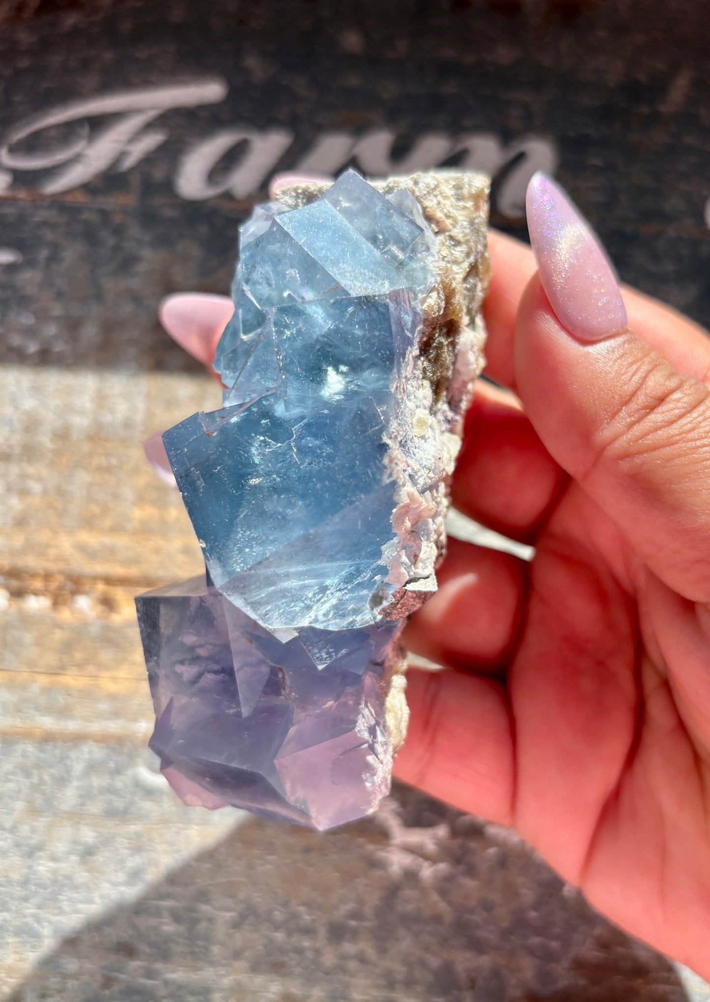 Gorgeous Cubic Blue Fluorite from China *Collectors Piece*