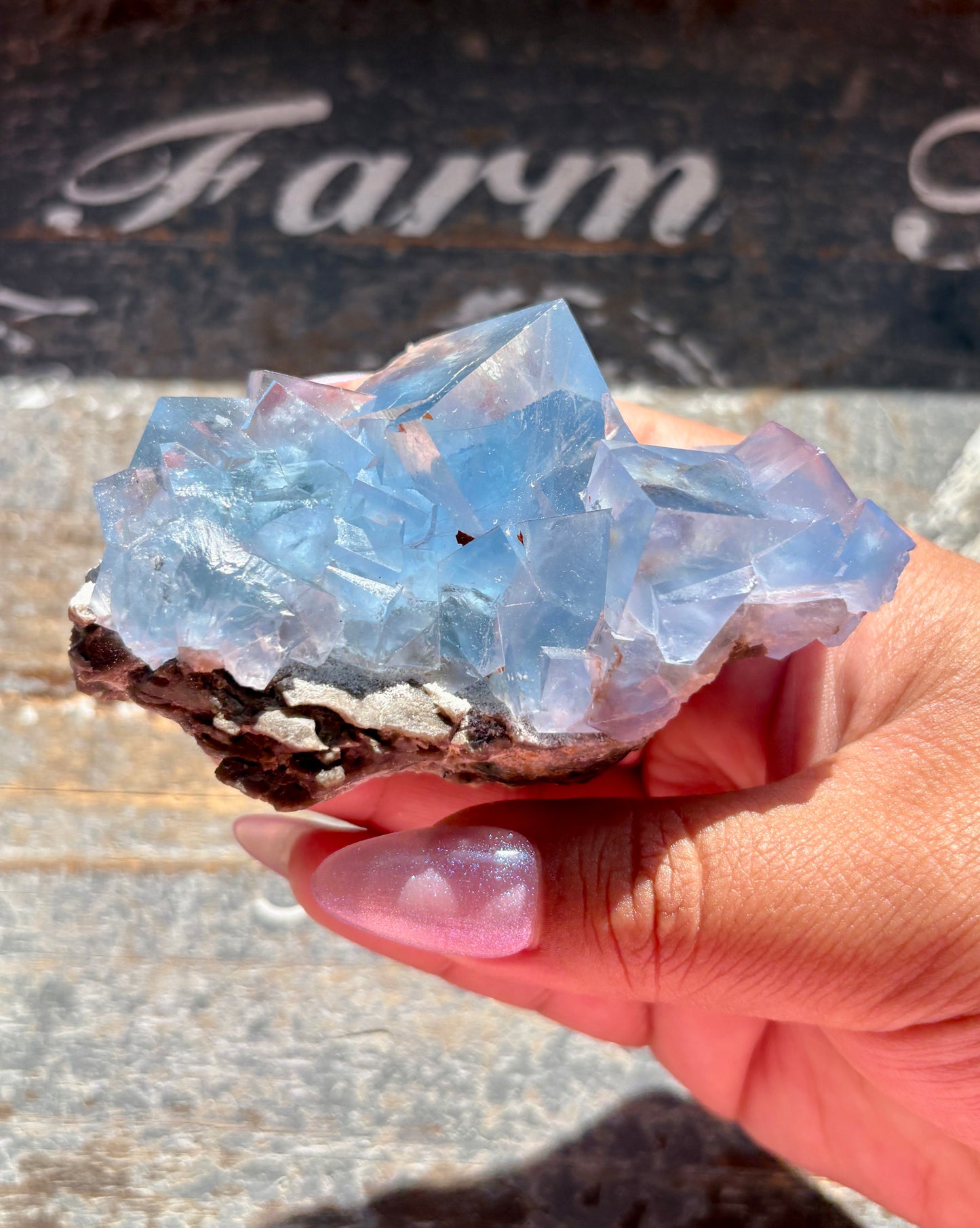 Gorgeous Cubic Blue Fluorite from China *Collectors Piece*