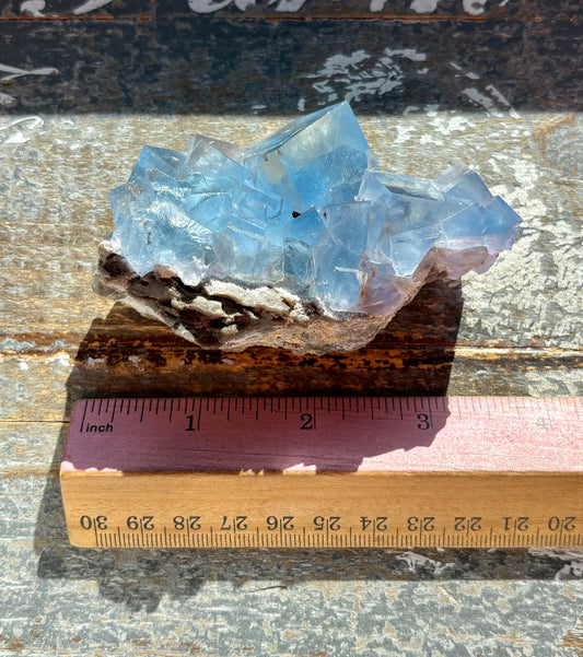 Gorgeous Cubic Blue Fluorite from China *Collectors Piece*