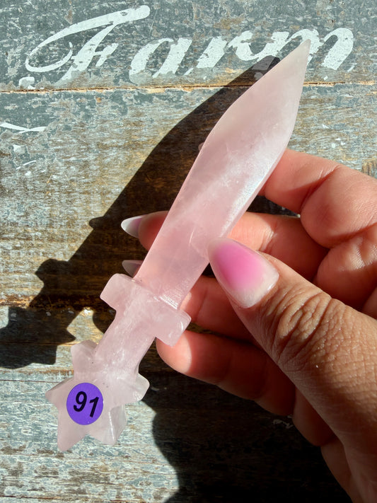 Gorgeous Rose Quartz Sword | Opt 91