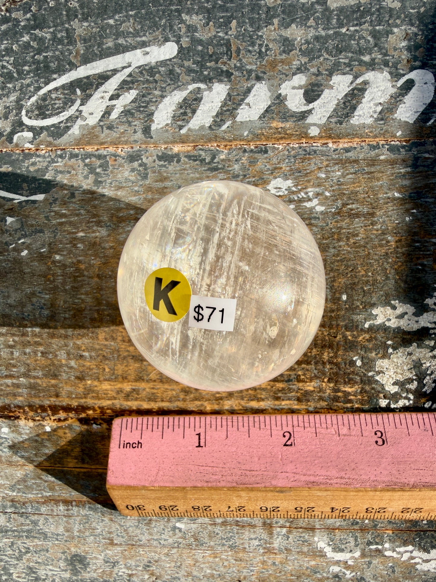 Gorgeous Optical Calcite Sphere | Opt K