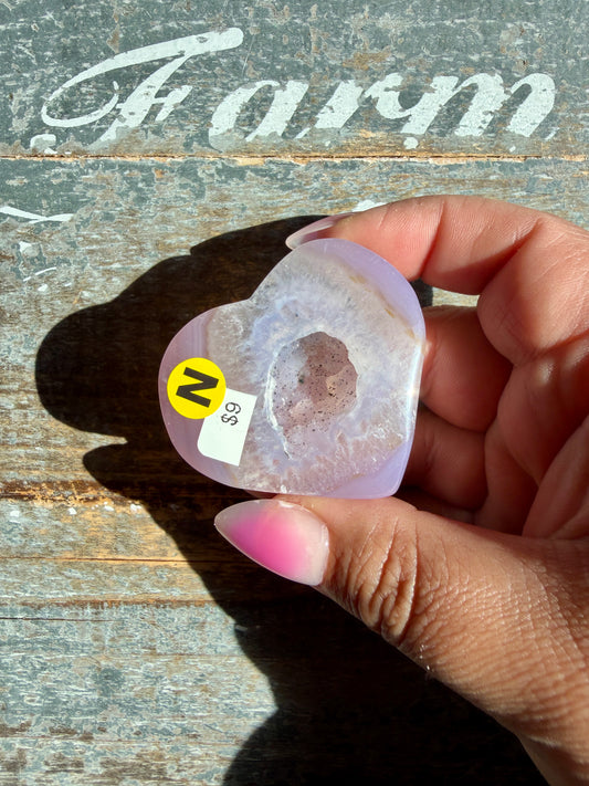 Druzy Agate Heart | Opt N