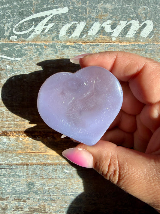 Druzy Agate Heart | Opt D