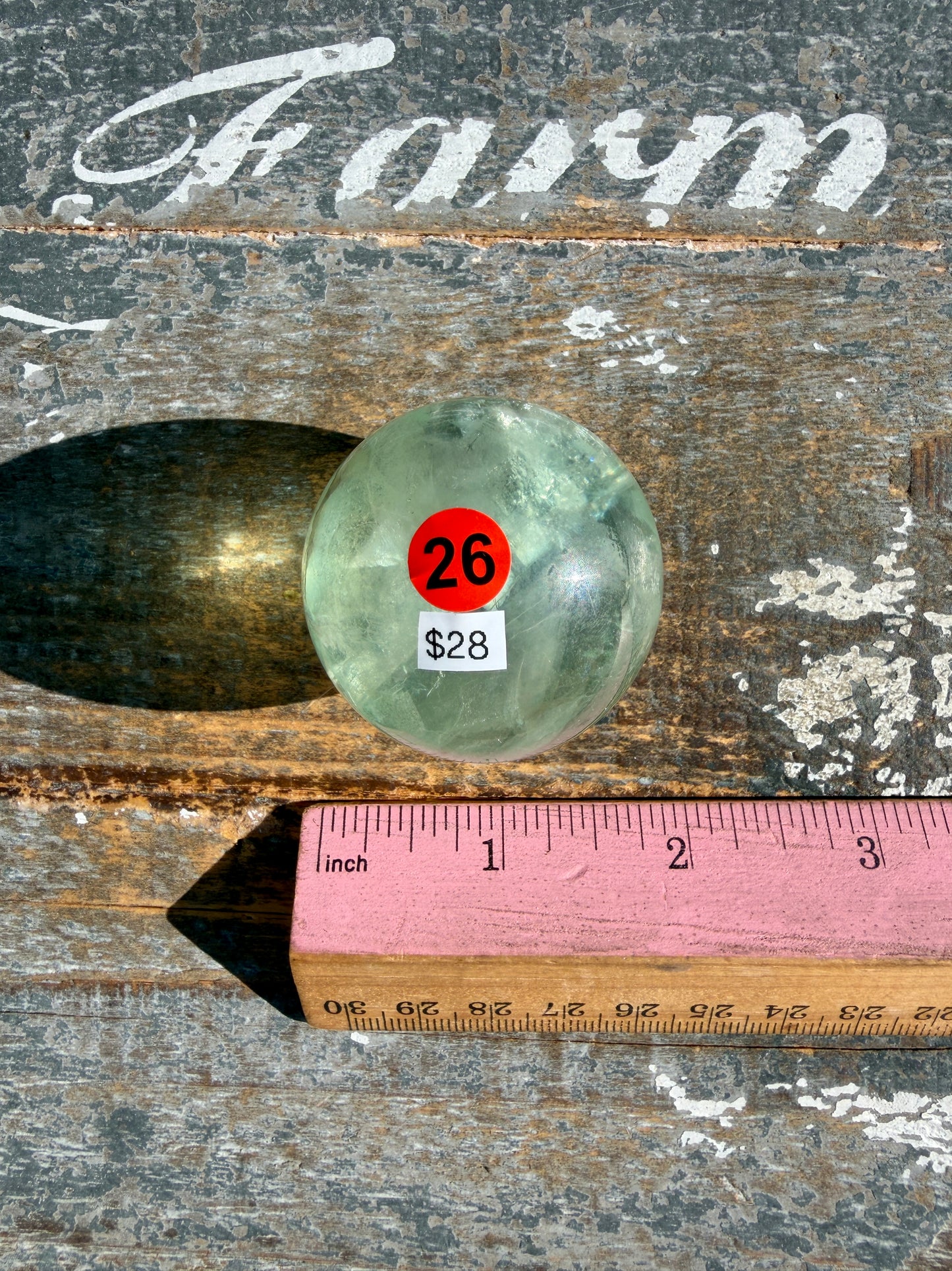 Gorgeous Stormy Water Fluorite Sphere | Opt 26