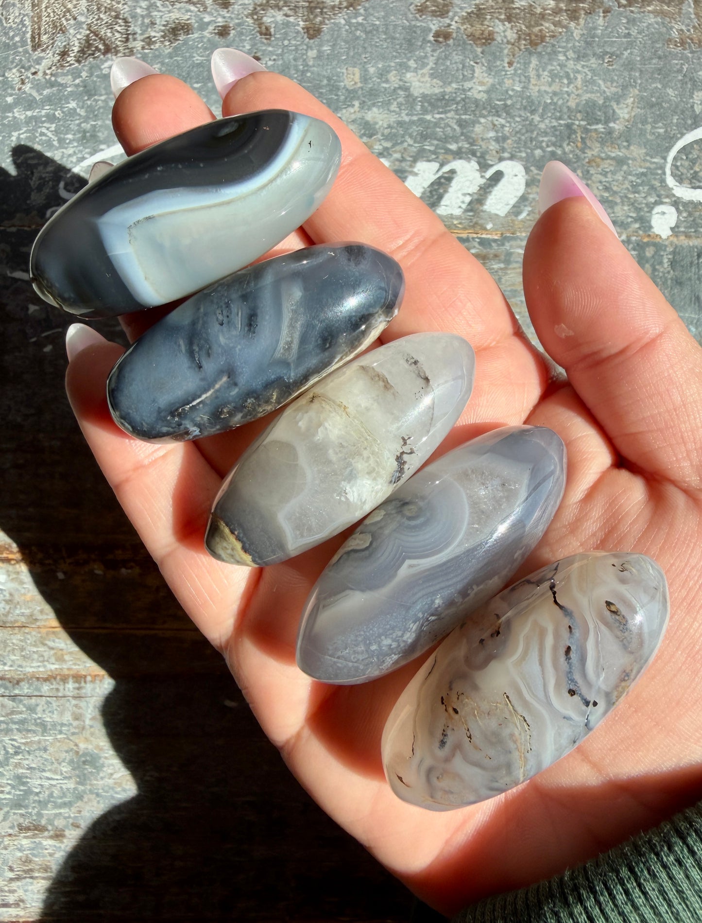 One (1) Volcano Agate Lingam | UV Reactive | Intuitively Chosen