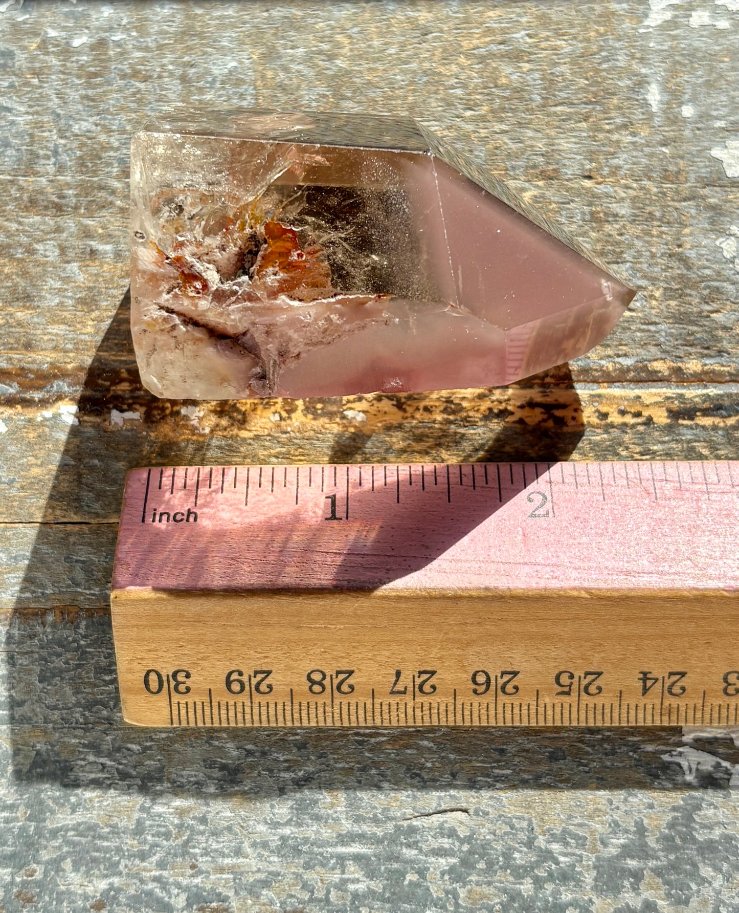 Gorgeous Pink Lithium Citrine Tower from Brazil *RARE FIND*