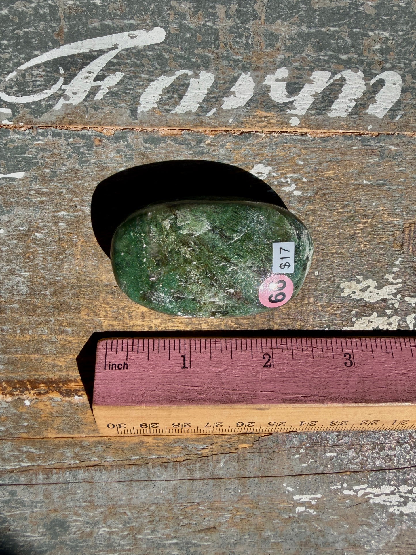 Gorgeous Optical Calcite + Moss Agate Combo Mineral Palm Stone | India | Opt 66