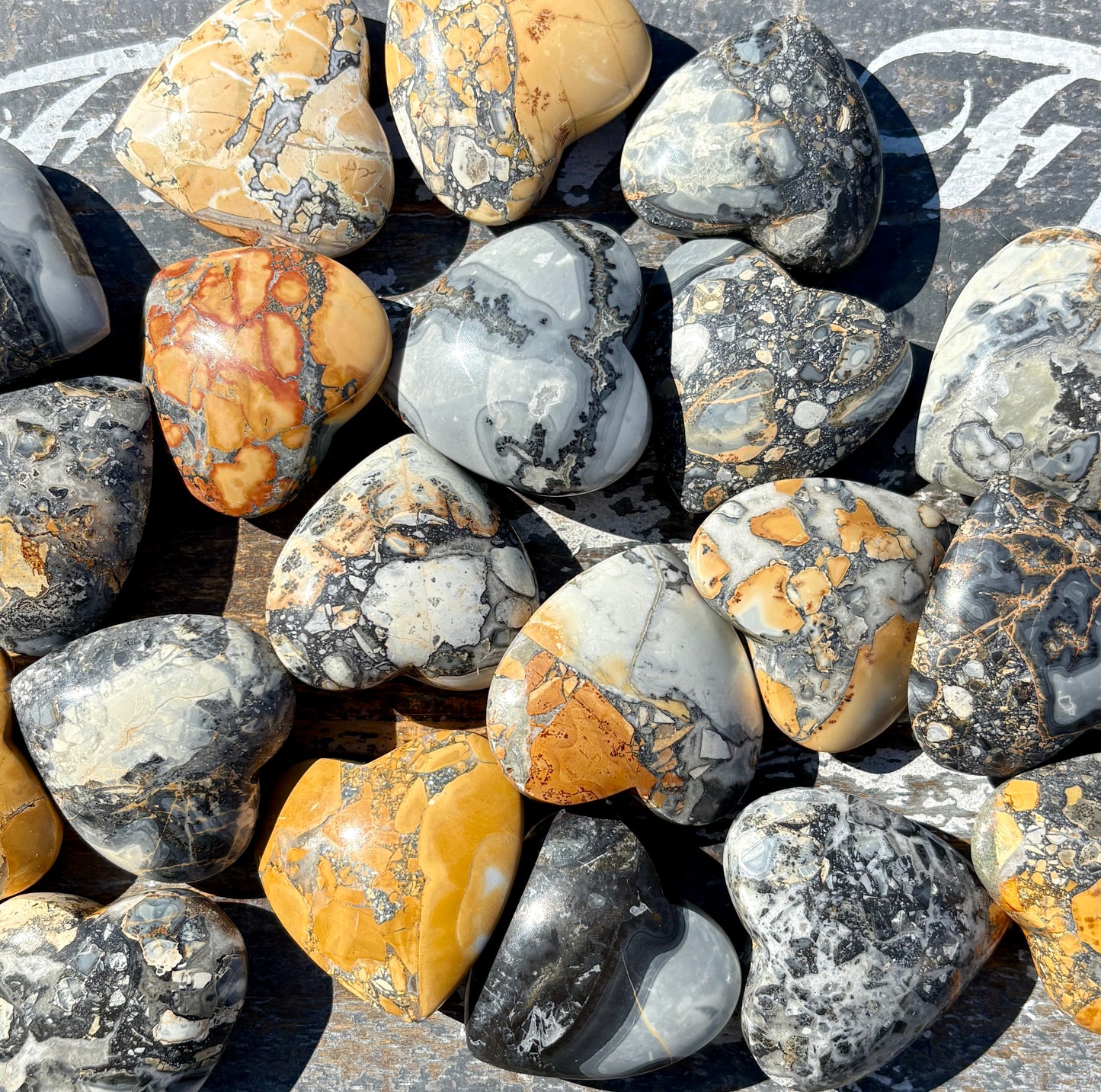 One (1) Maligano Jasper Heart | Intuitley Chosen