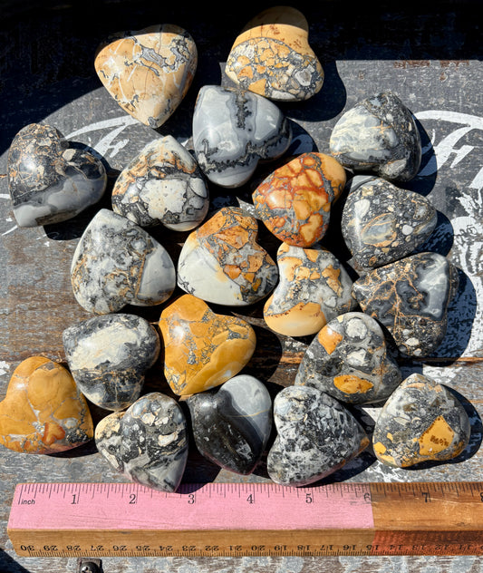 One (1) Maligano Jasper Heart | Intuitley Chosen