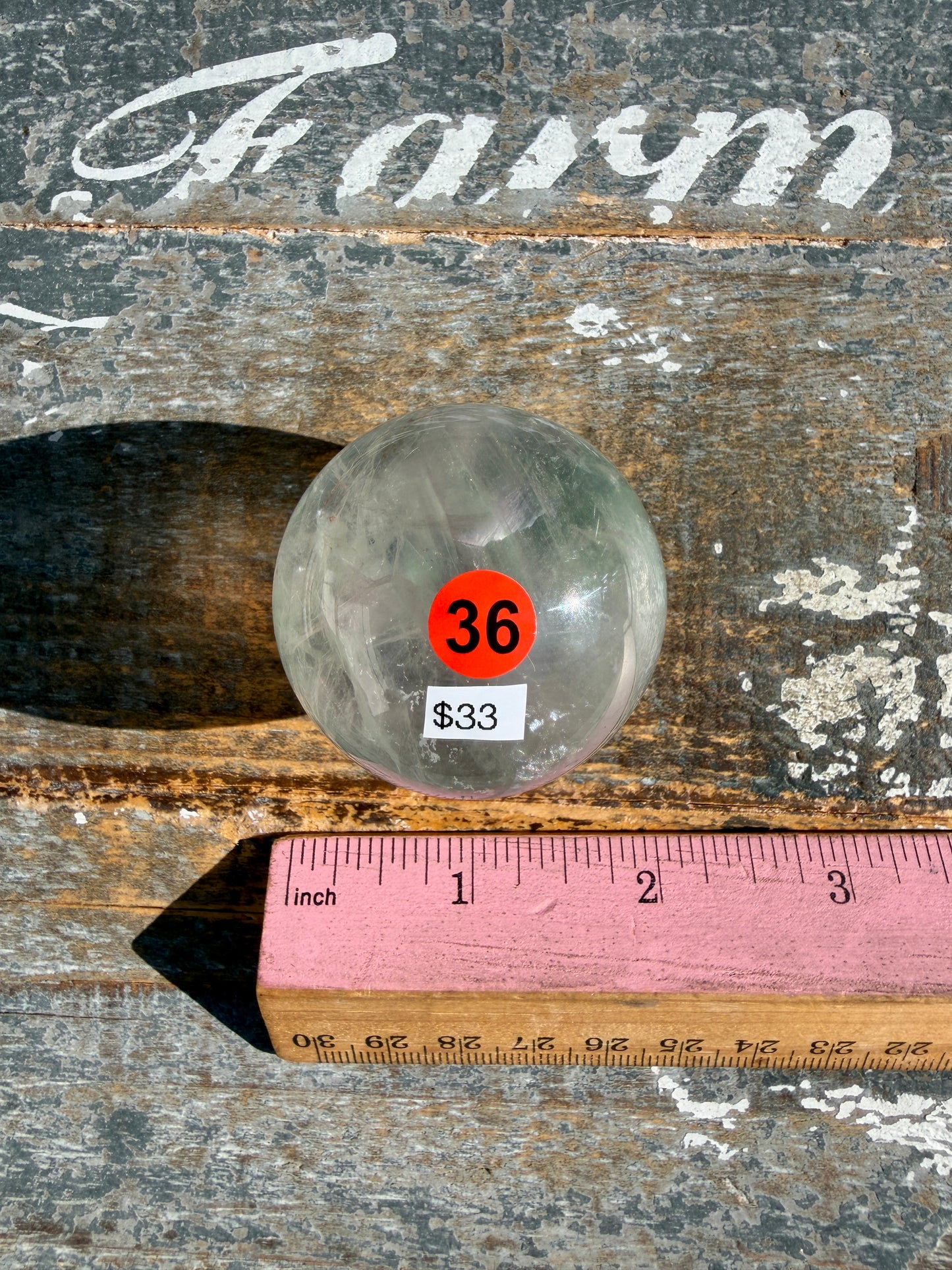 Gorgeous Stormy Water Fluorite Sphere | Opt 36