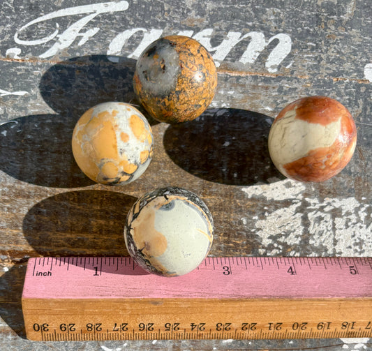 One (1) Maligano Jasper Small Sphere | 30mm | Intuitley Chosen