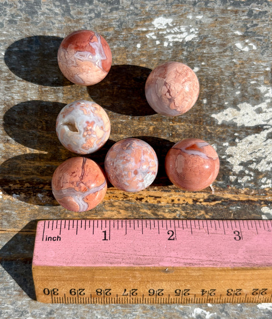One (1) Pink Cotton Candy Agate Mini Sphere | Intuitively Chosen | Mexico