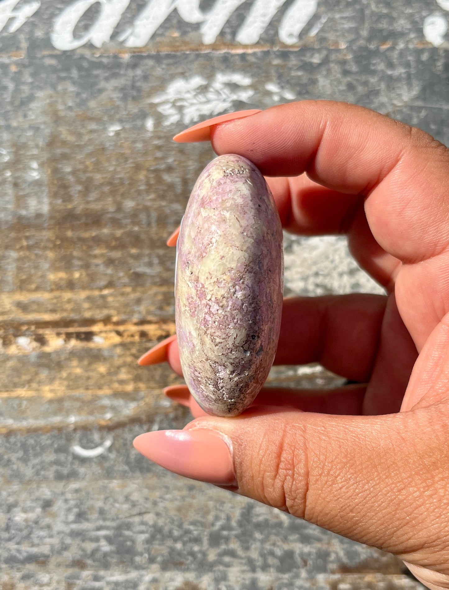 Gorgeous Hackmanite Palm Stone from Afghanistan *UV Reacts Orange