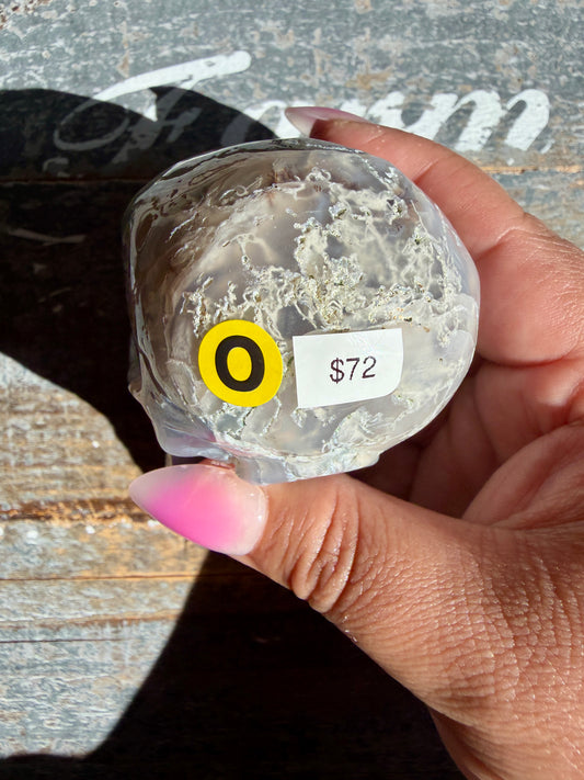 Moss Agate Skull | Opt O