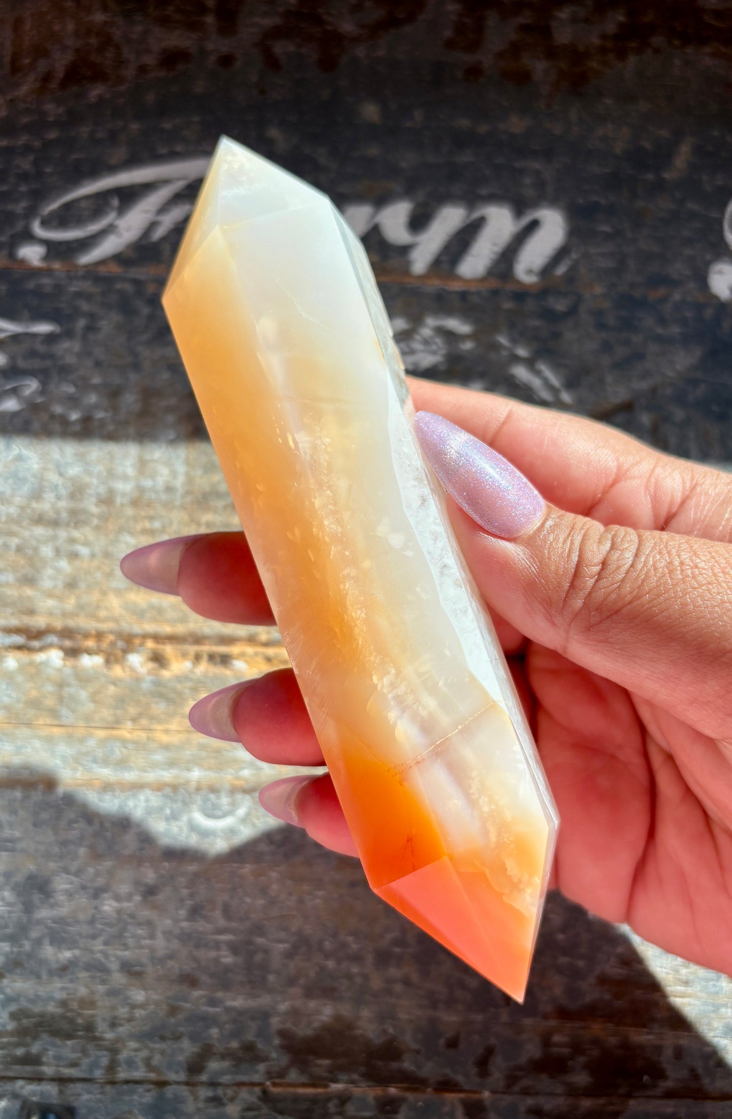 Gorgeous Carnelian Wand from Madagascar