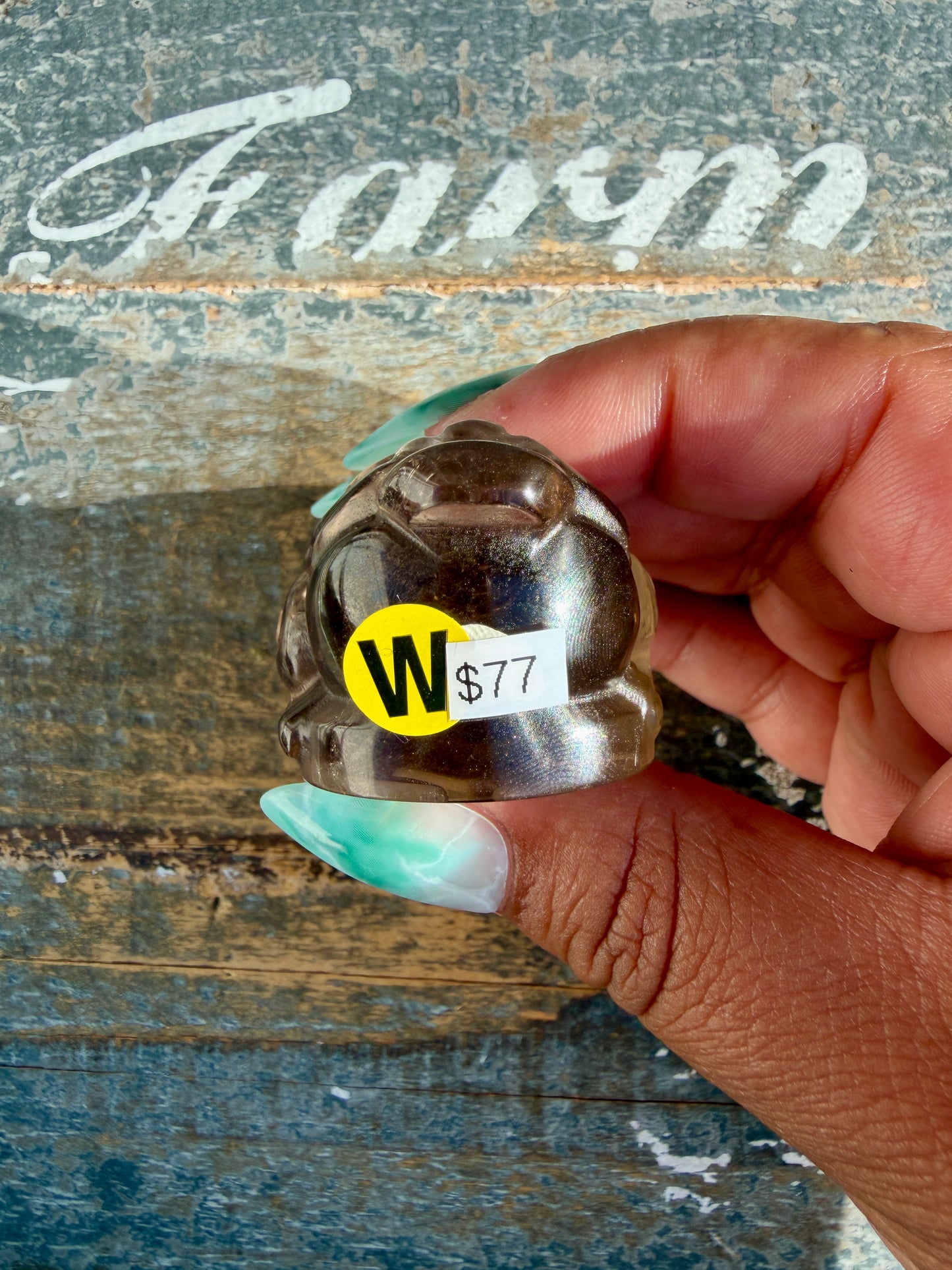 Gorgeous Dark Smokey Quartz Money Toad | Opt W