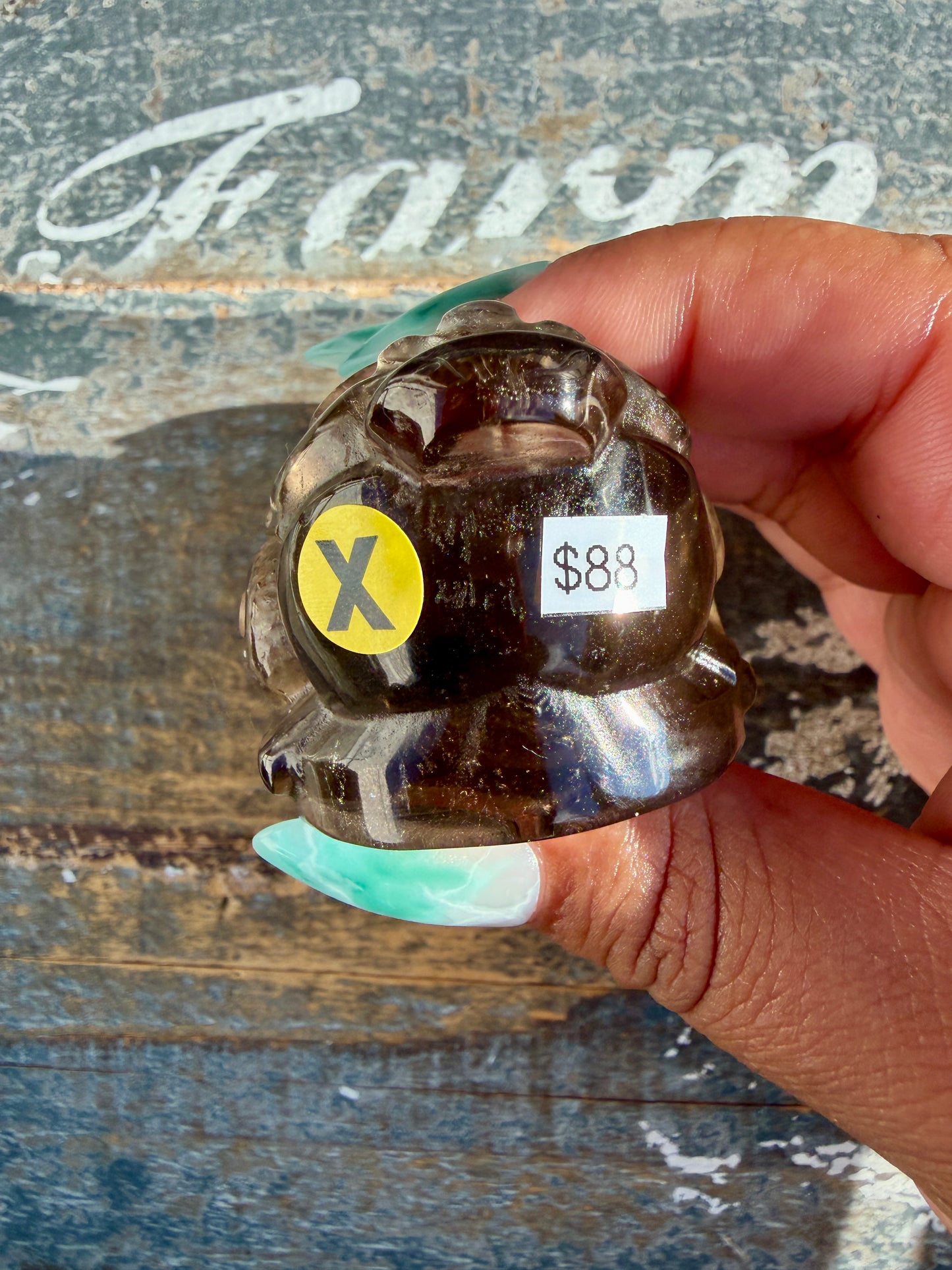 Gorgeous Dark Smokey Quartz Money Toad | Opt X