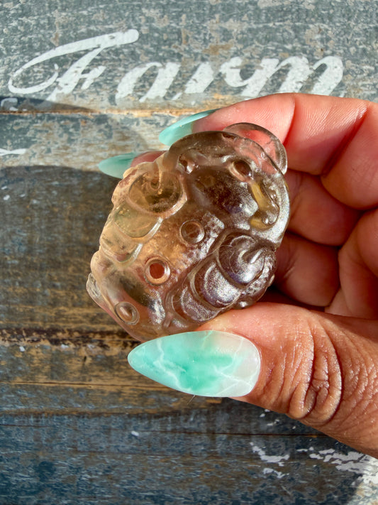 Gorgeous Dark Smokey Quartz Money Toad | Opt S