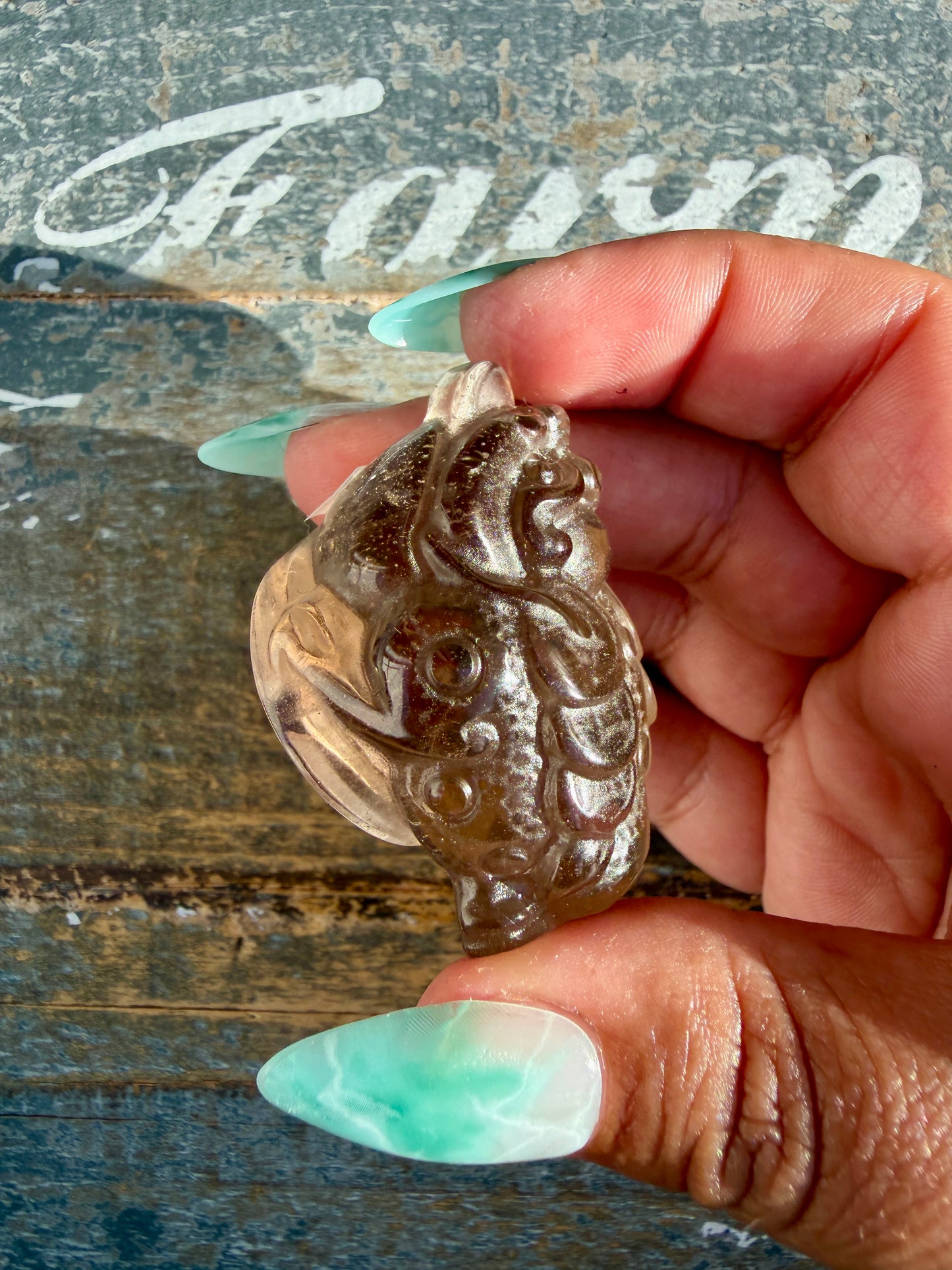 Gorgeous Dark Smokey Quartz Money Toad | Opt U