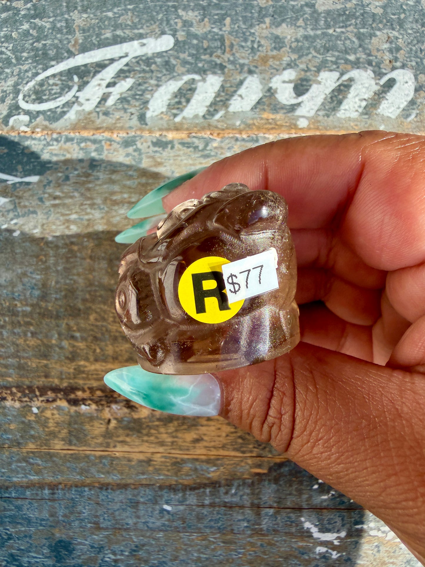 Gorgeous Dark Smokey Quartz Money Toad | Opt R