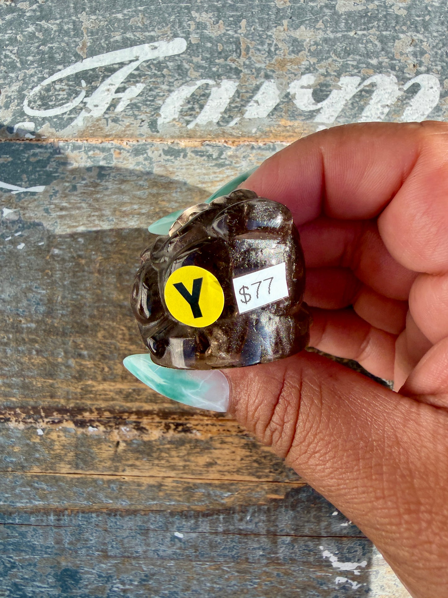 Gorgeous Dark Smokey Quartz Money Toad | Opt Y