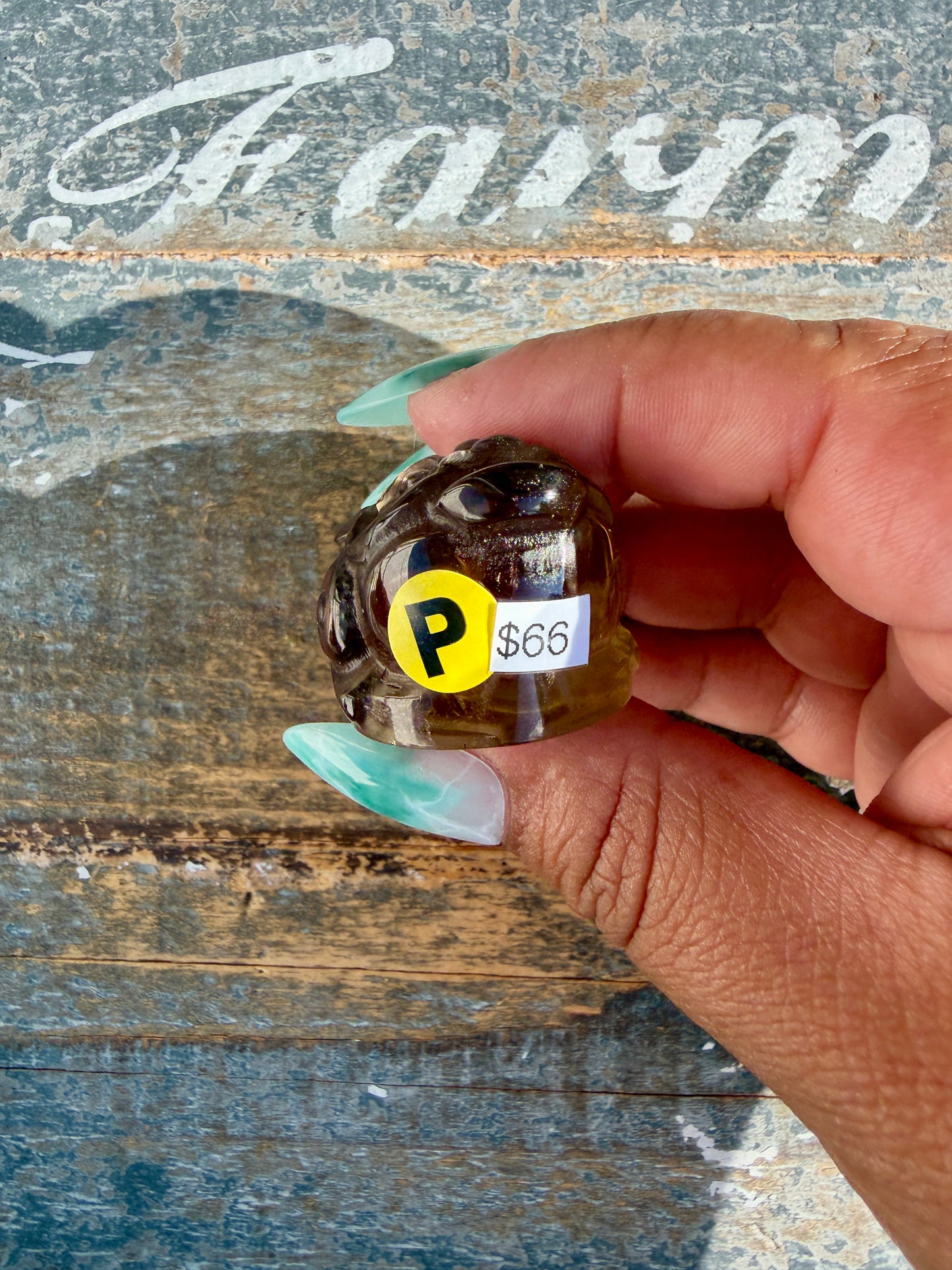 Gorgeous Dark Smokey Quartz Money Toad | Opt P