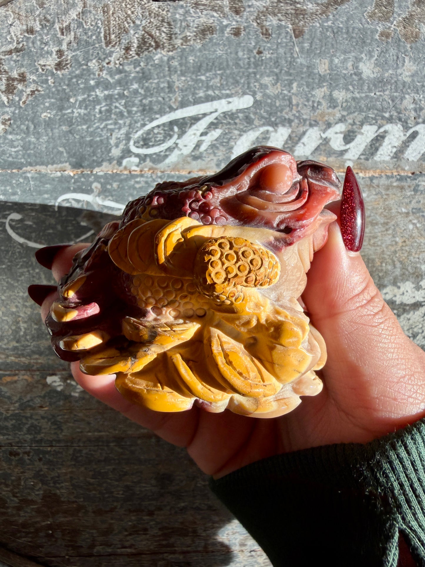 Gorgeous Mookaite Money Toad - Only One