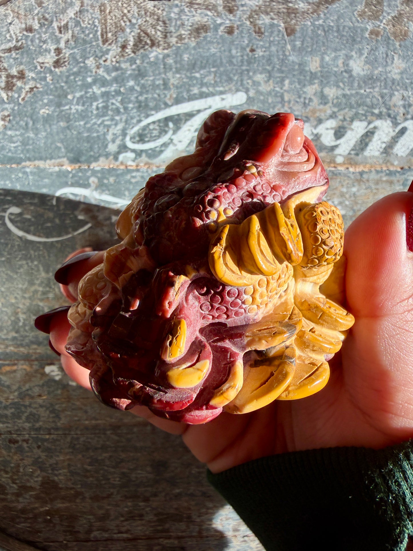 Gorgeous Mookaite Money Toad - Only One