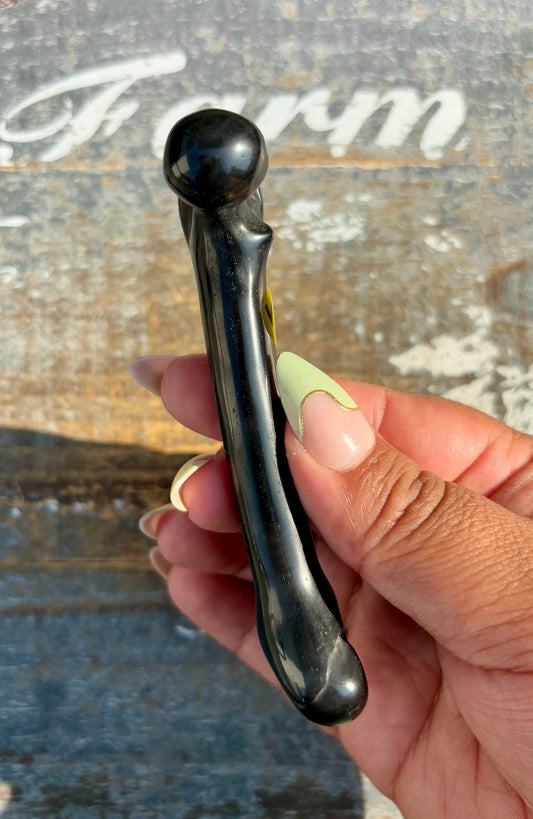 Ice Obsidian Bone | Hand Carved | Opt K