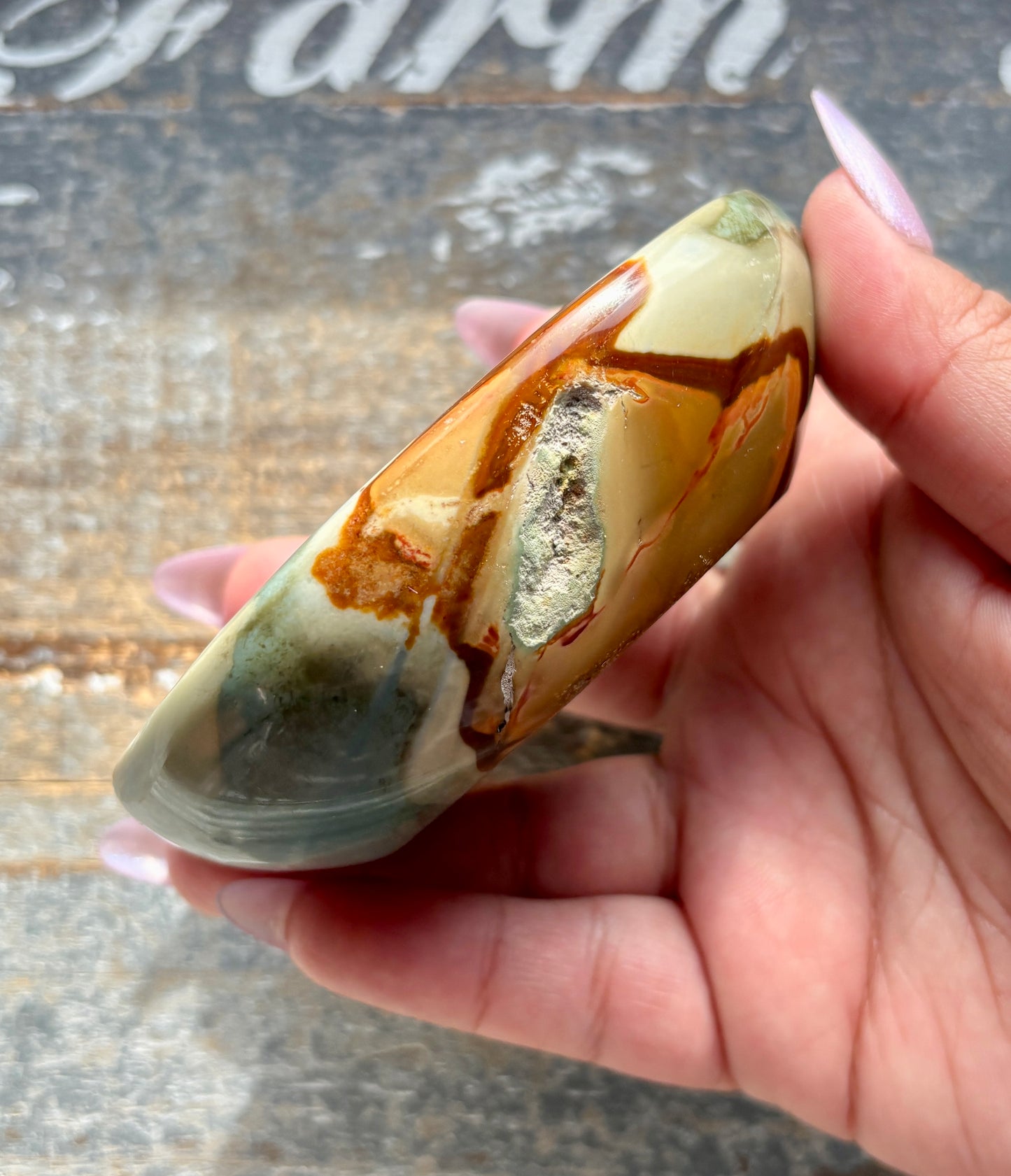 Gorgeous Polychrome Jasper Hand Carved Bowl from Madagascar