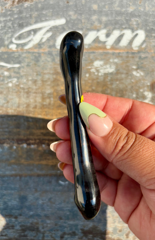 Ice Obsidian Bone | Hand Carved | Opt I