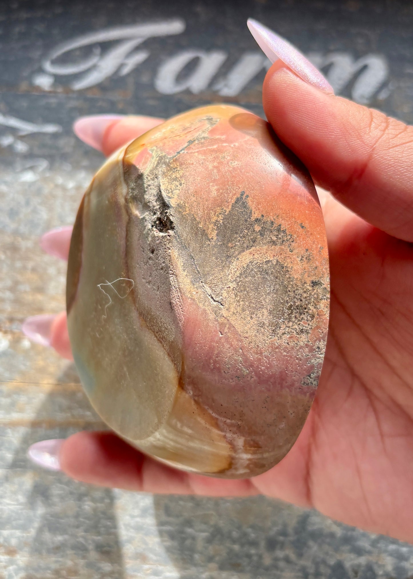 Gorgeous Polychrome Jasper Hand Carved Bowl from Madagascar