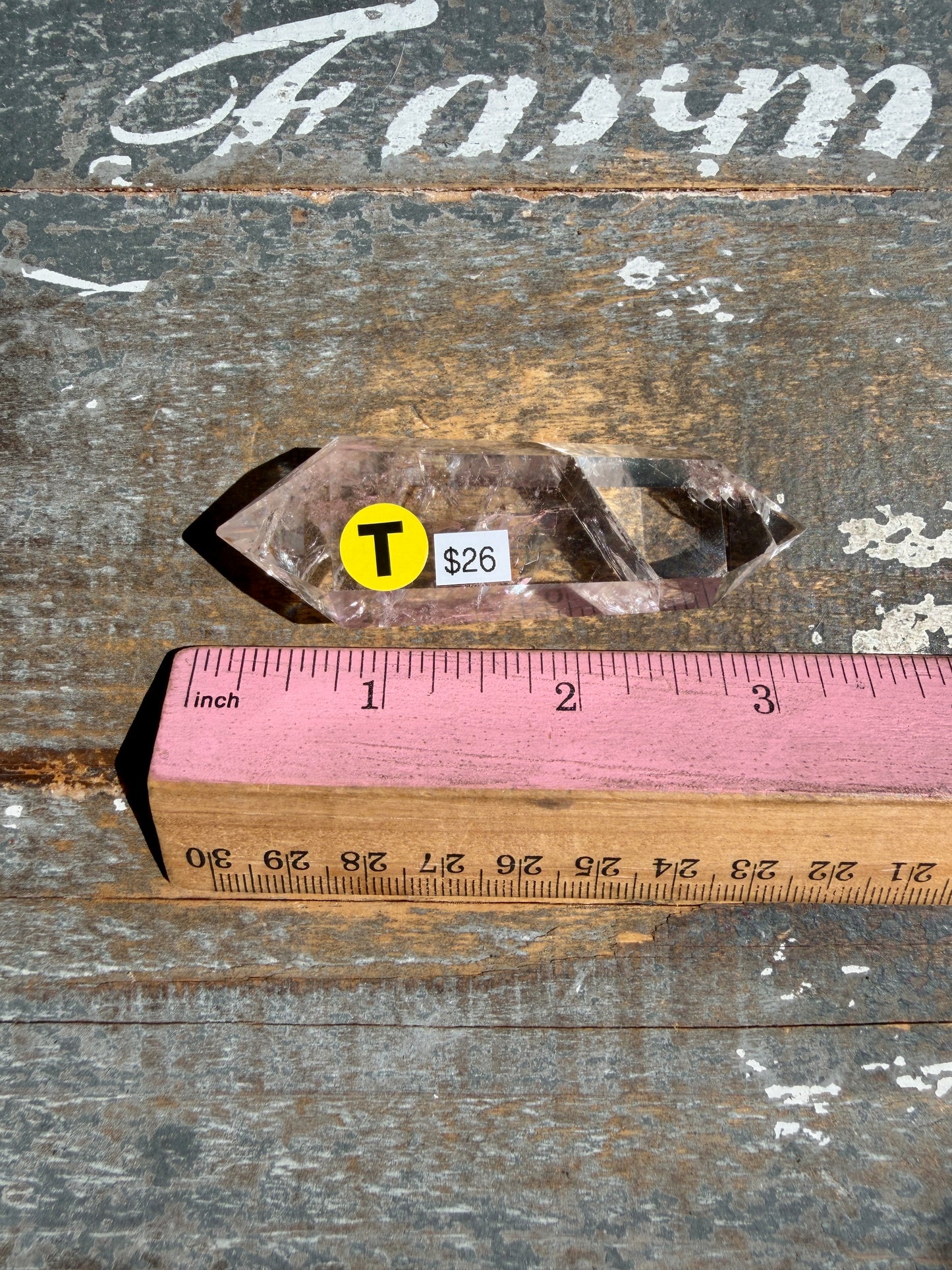 Clear Fire Quartz Wand (Subtle Pink Hue) | Opt T