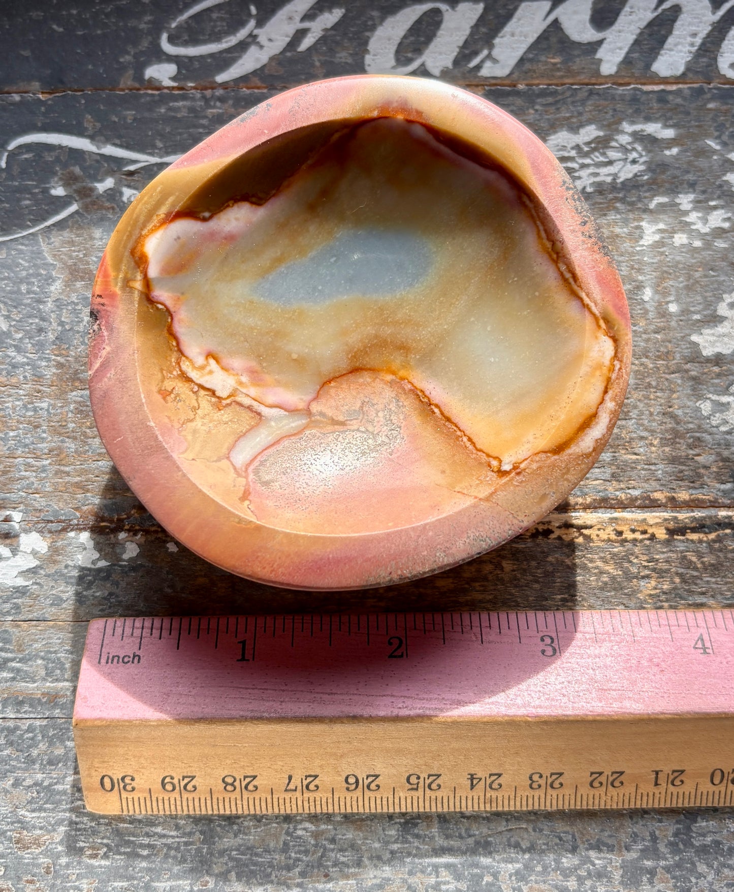 Gorgeous Polychrome Jasper Hand Carved Bowl from Madagascar