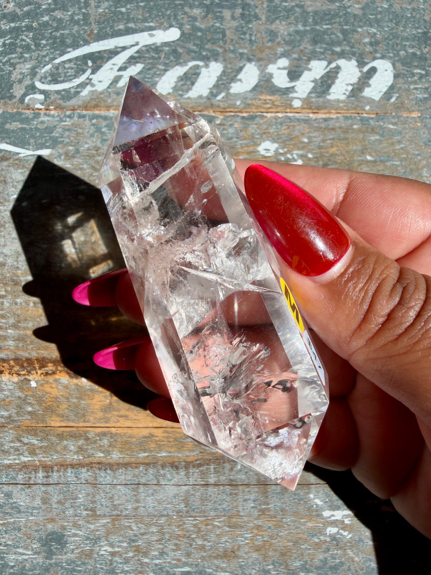 Clear Fire Quartz Wand (Subtle Pink Hue) | Opt M