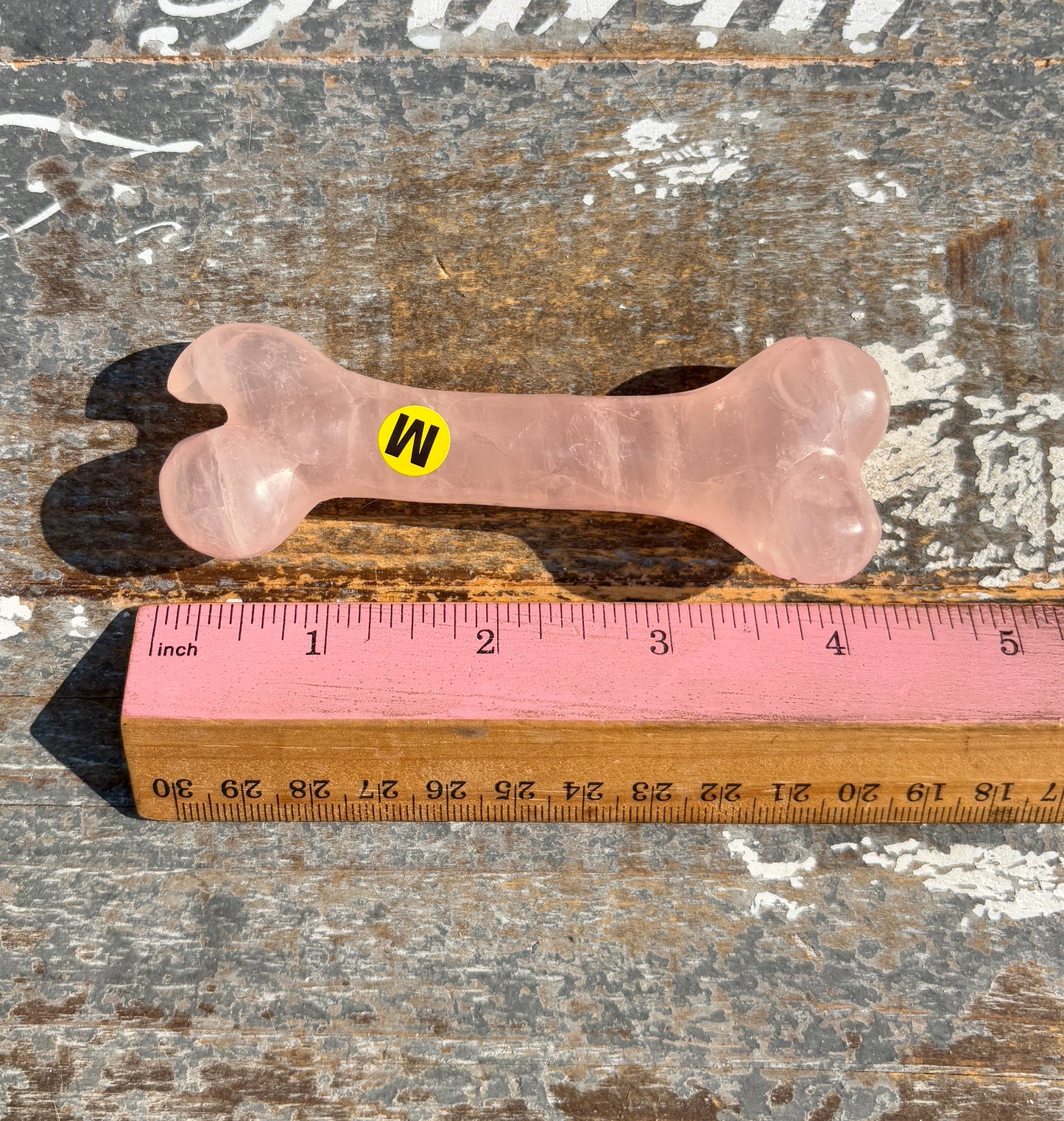 Rose Quartz Bone | Hand Carved | Opt M