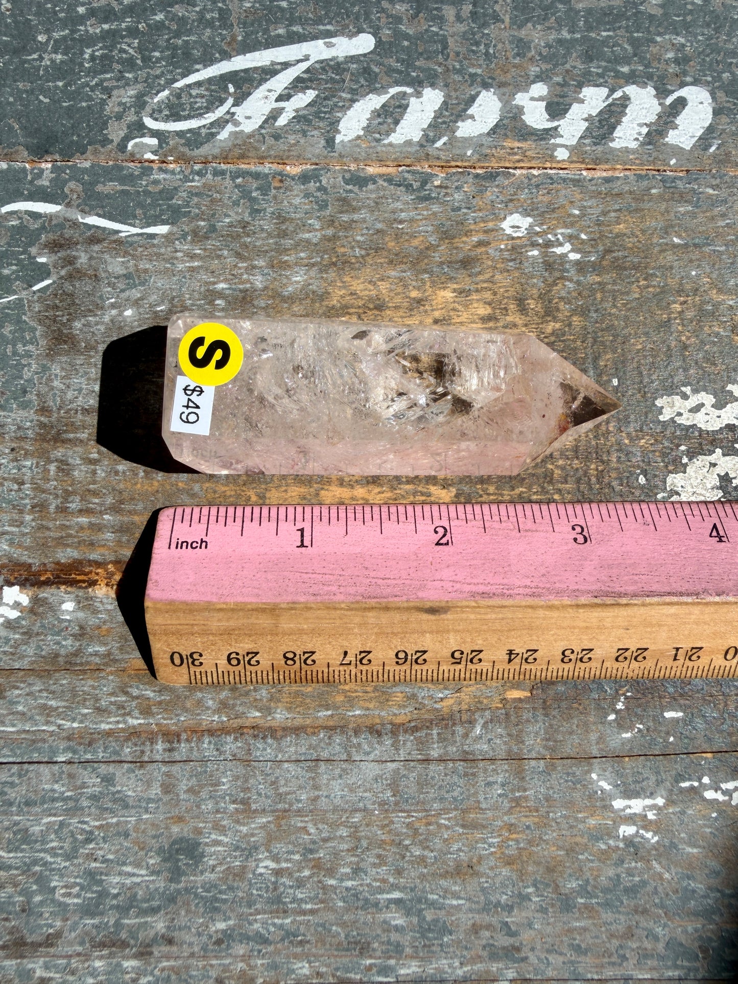 Clear Fire Quartz Tower (Subtle Pink Hue) | Opt S
