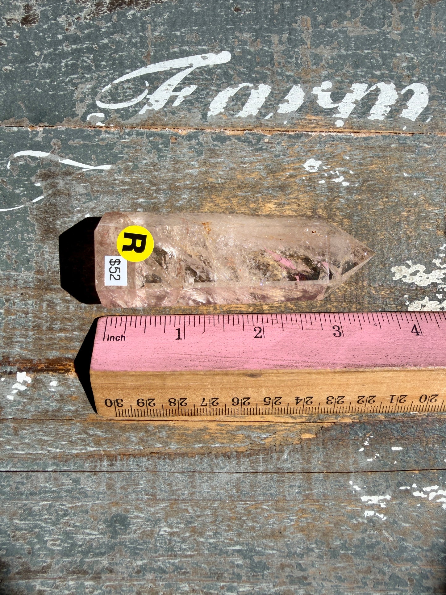 Clear Fire Quartz Tower (Subtle Pink Hue) | Opt R